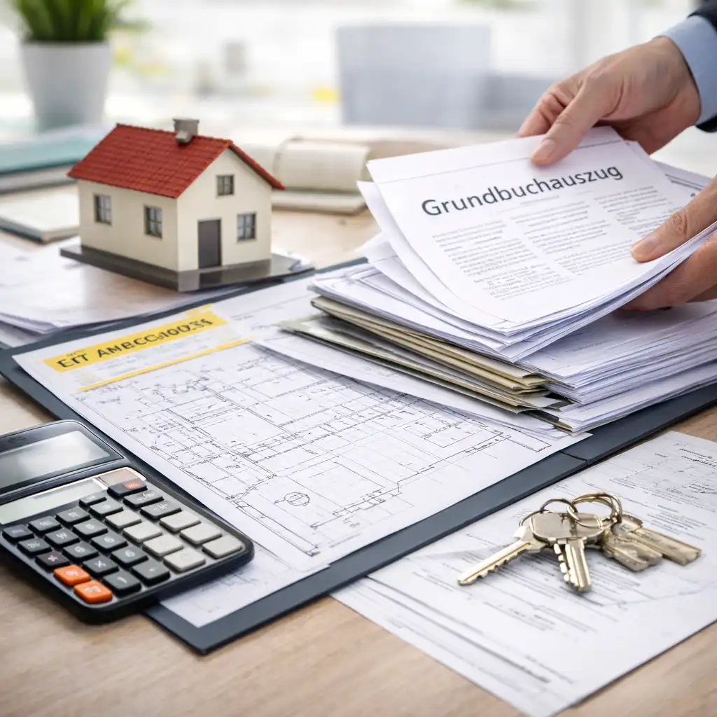 Unterlagen auf Schreibtisch