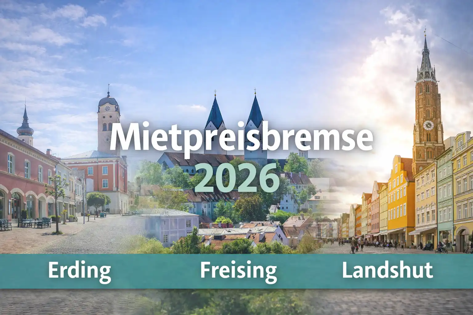 Mietpreisbremse 2026 in Freising, Erding und Landshut – Symbolbild für Neuvermietung und Mieterhöhung